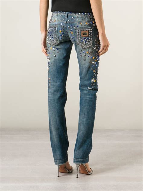 dolce gabbana jeans online|dolce and gabbana embellished jeans.